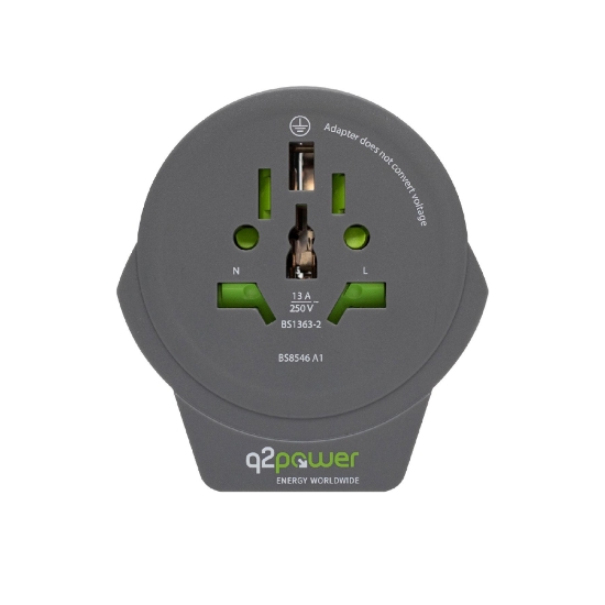 Imagine Adaptor calatorii "World to Europe USB" Q2