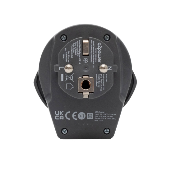 Imagine Adaptor calatorii "World to Europe USB" Q2