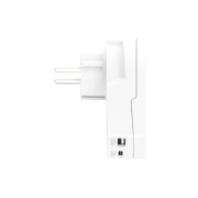 Imagine Adaptor de călătorie SKROSS, „World to Europe”, USB-C   USB-A (20 W PD, încărcare rapidă, alb)