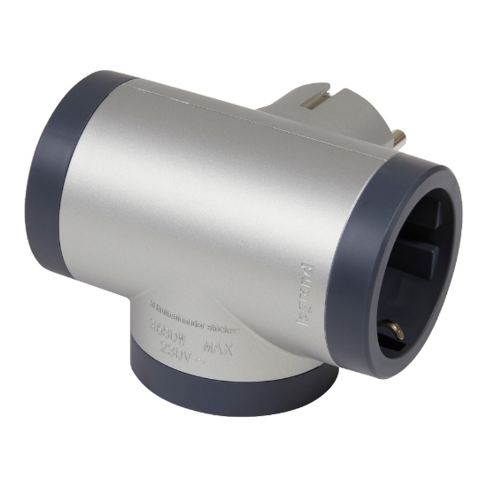 Imagine Distribuitor priza triplu 2P F, 16A, aluminiu