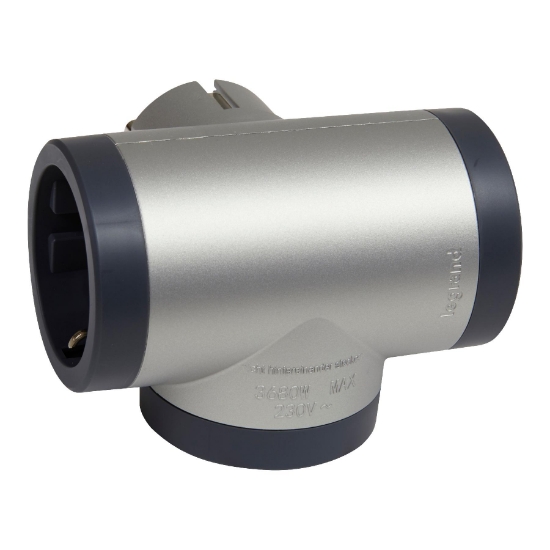 Imagine Distribuitor priza triplu 2P F, 16A, aluminiu
