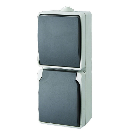 Imagine AQUATOP, comutator pe perete, IP 54 gri