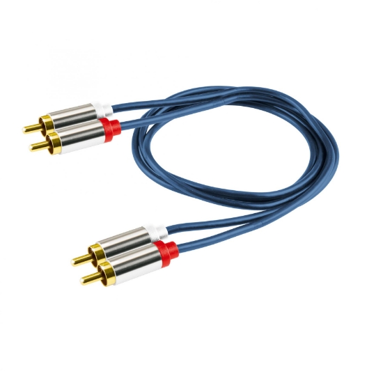 Imagine Cablu audio, 2 mufe metalice RCA - 2 mufe metalice RCA, 1 m