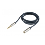 Imagine Cablu audio, mufă stereo metalic 3,5 mm - mufă stereo metalic 3,5 mm, 2,5 m