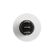 Imagine comutator basculant, 1 circuit, 12V cu LED, verde