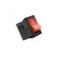 Imagine Comutator basculant cu bec, 12V, 1 circuit, roşu
