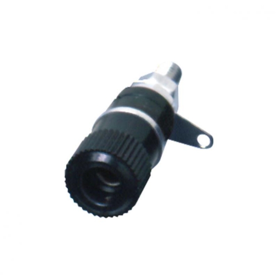 Imagine Conector tip banană, mamă, negru, se poate cositori