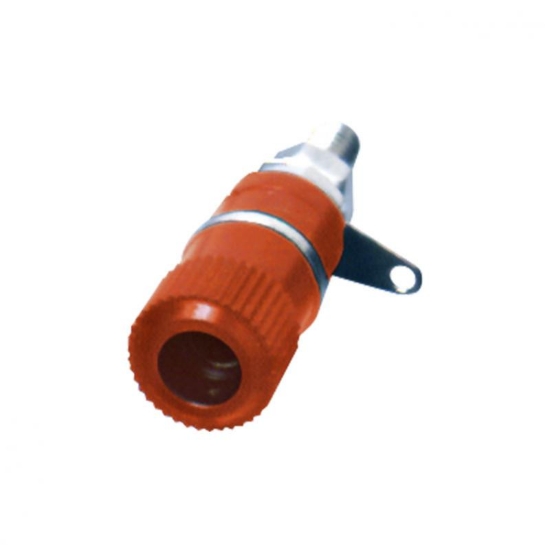 Imagine Conector tip banană, mamă, roşu, se poate cositori
