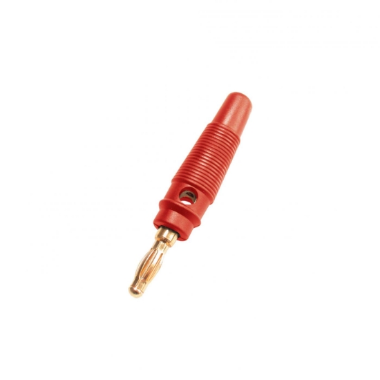 Imagine Conector tip banană, tată, roşu, aurit
