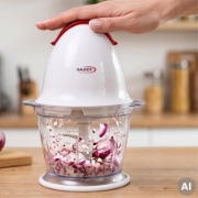 Imagine Tocător HAUSER C-11, 200 W, 600 ml, recipient din plastic, culoare albă