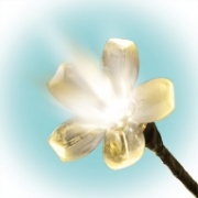 Imagine Decoratiune cires inflorit cu LED-uri, 200 LED-uri