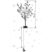 Imagine Decoratiune cires inflorit cu LED-uri, 200 LED-uri