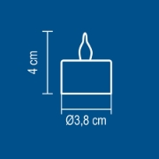 Imagine Set candele cu LED, albe