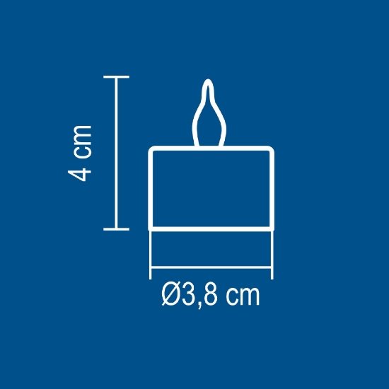 Imagine Set candele cu LED, albe