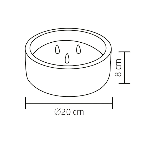 Imagine Candela piatra LED, Ø20 x 8 cm
