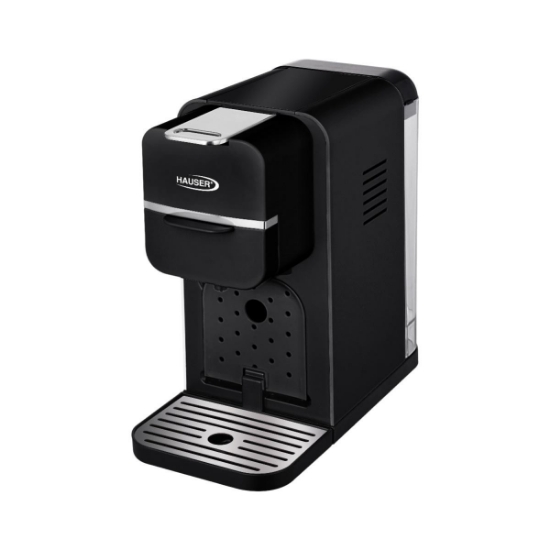 Imagine Aparat de cafea multifuncțional HAUSER CE-940W, compatibil cu Nespresso și Dolce Gusto, 1350 W, presiune maximă de 20 bar, rezervor de apă de 0,9 litri, negru