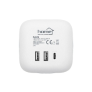 Imagine Distribuitor cub, comutator, 3 prize 16A 250V~, 2xUSB-A, 1xUSB-C