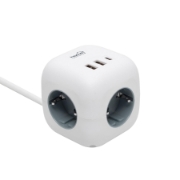 Imagine Distribuitor cub, comutator, 3 prize 16A 250V~, 1,5m 3G1,0 mm2 H05VV-F, kapcsoló, 2xUSB-A, 1xUSB-C