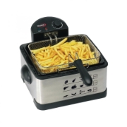 Imagine Friteuză HAUSER DFS-430, 2000 W, rezervor de 4 litri, vas de prăjit antiaderent, temperatură reglabilă până la 190 °C