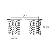 Imagine Perdea de lumini LED cluster, inseriabil