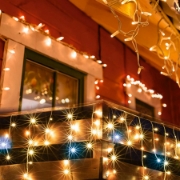 Imagine Perdea de lumini cu LED-uri, tip sloi de gheaţă, cu legare în serie