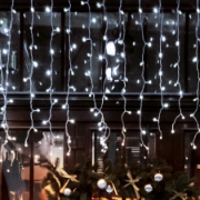 Imagine Perdea de lumini cu LED, decor sloi de gheaţă, cu legare în serie