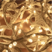 Imagine Ghirlanda luminoasa tip cluster, 2,5 m / 120 LED-uri, conectabila în serie, alb cald