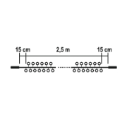 Imagine Ghirlanda luminoasa tip cluster, 2,5 m / 120 LED-uri, conectabila în serie, alb cald