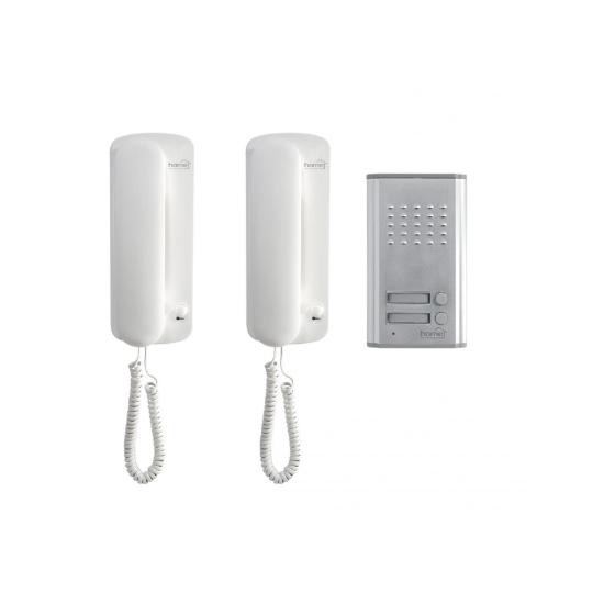Imagine Set interfon de poartă cu fir, 2 apartamente