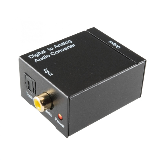 Imagine Convertor audio digital-analog, cu cablu optic