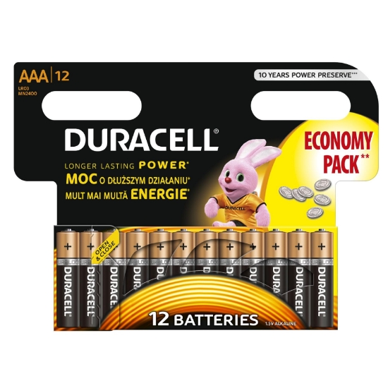 Imagine Duracell BSC baterii 12 buc AAA - DL