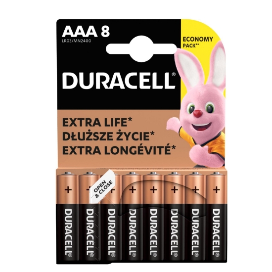 Imagine Duracell BSC baterii 8 buc AAA - UG