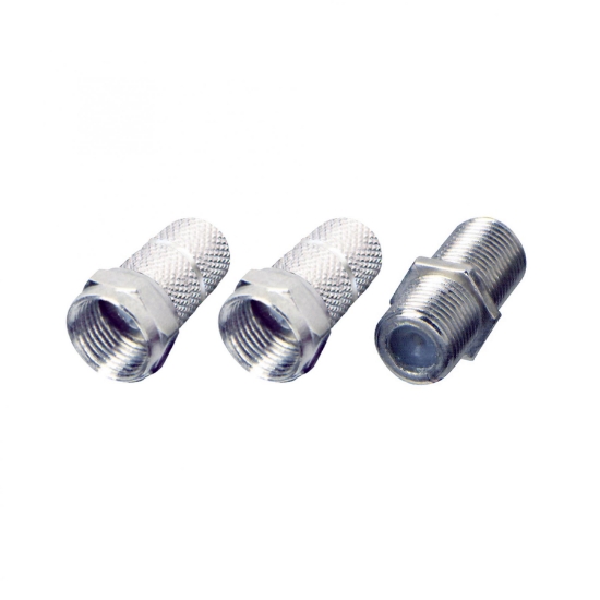 Imagine conector 2xF 1xF prelungitor