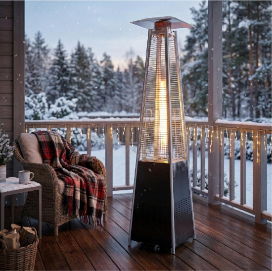 Imagine Încălzitor de terasă, tip piramida, pe gaze naturale, 13 kW