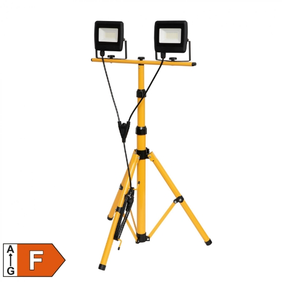 Imagine Reflector LED cu stativ, 2x30W, 4000 lm, IP65