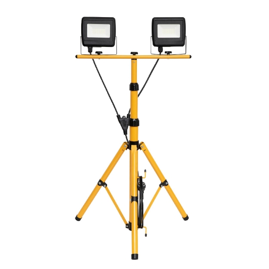 Imagine Reflector LED cu stativ, 2x30W, 4000 lm, IP65