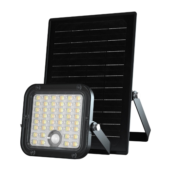 Imagine Reflector LED cu panou solar, senzor de miscare