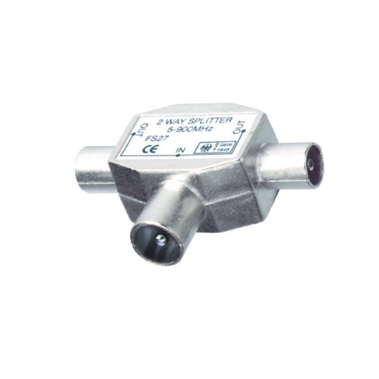 Imagine Distribuitor coaxial 1 tata - 2 mama, metalic