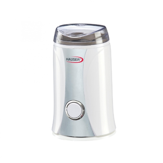 Imagine Râșniță HAUSER G-732, 150 W, capacitate de 50 g, suport pentru cablu, lamă din oțel inoxidabil, culoare albă