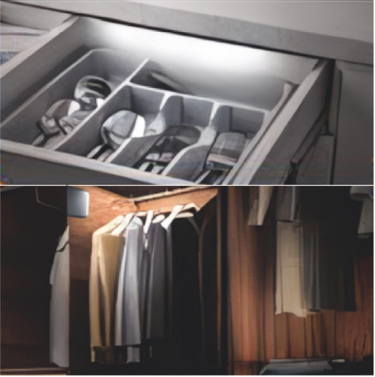 Imagine Iluminat pentru mobilier cu senzor de deschidere, 7xLED
