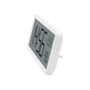 Imagine HOME HC18 ceas cu alarmă cu senzor de umiditate și temperatură, cu afișaj LCD premium, poate fi montat pe mobilier sau perete