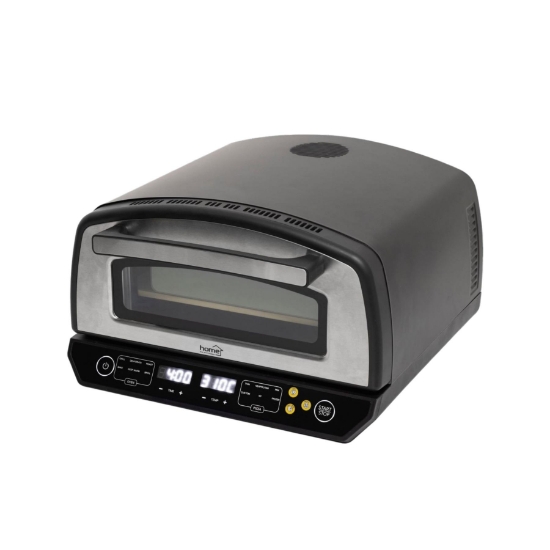 Imagine HOME HGPZ450 cuptor electric pentru pizza, max. 2000 W, max. 450 °C, afișaj LED, buton tactil, carcasă metalică, multifuncțional