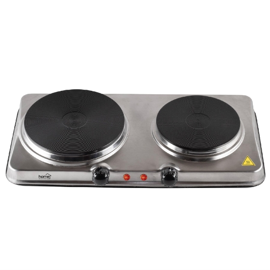 Imagine Plita portabila dubla, inoxidabil, 1500W 1000W