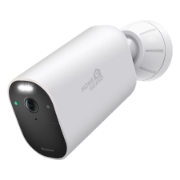 Imagine Homeguard, sistem de securitate fără fir Smart Deterrencre, smarthub 2 camere cu lumină roșie albastră și sirenă