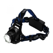 Imagine Lampa fixabila pe cap cu LED, zoom, incarcabila