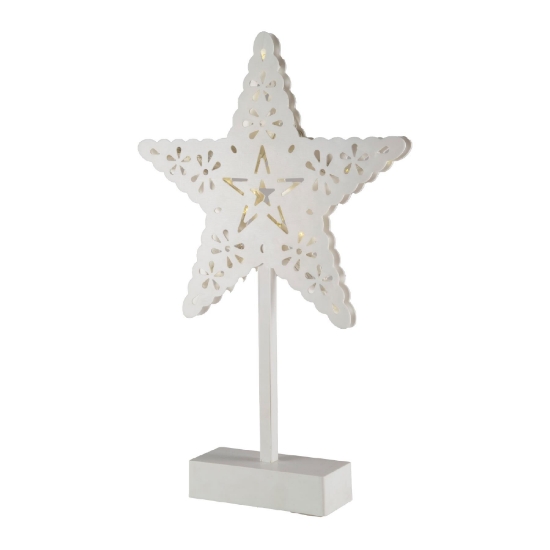 Imagine Decor pentru masă cu LED, brad, 4,5V