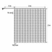 Imagine Perdea luminoasă LED DOT, 2x2 m, alb rece
