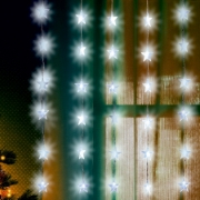 Imagine Perdea de lumini cu LED-uri, decor stele