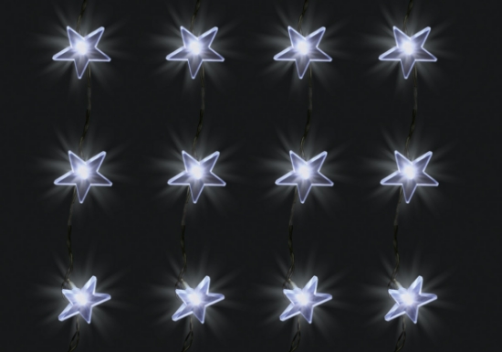 Imagine Perdea de lumini cu LED-uri, decor stele