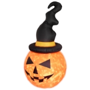 Imagine Halloween dovleac gonflabil, 180 cm, proiector LED in interior